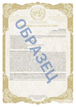 Образец Приложение к СТО 01.064.00220722.2-2020 Клинцы Сертификат СТО 01.064.00220722.2-2020 